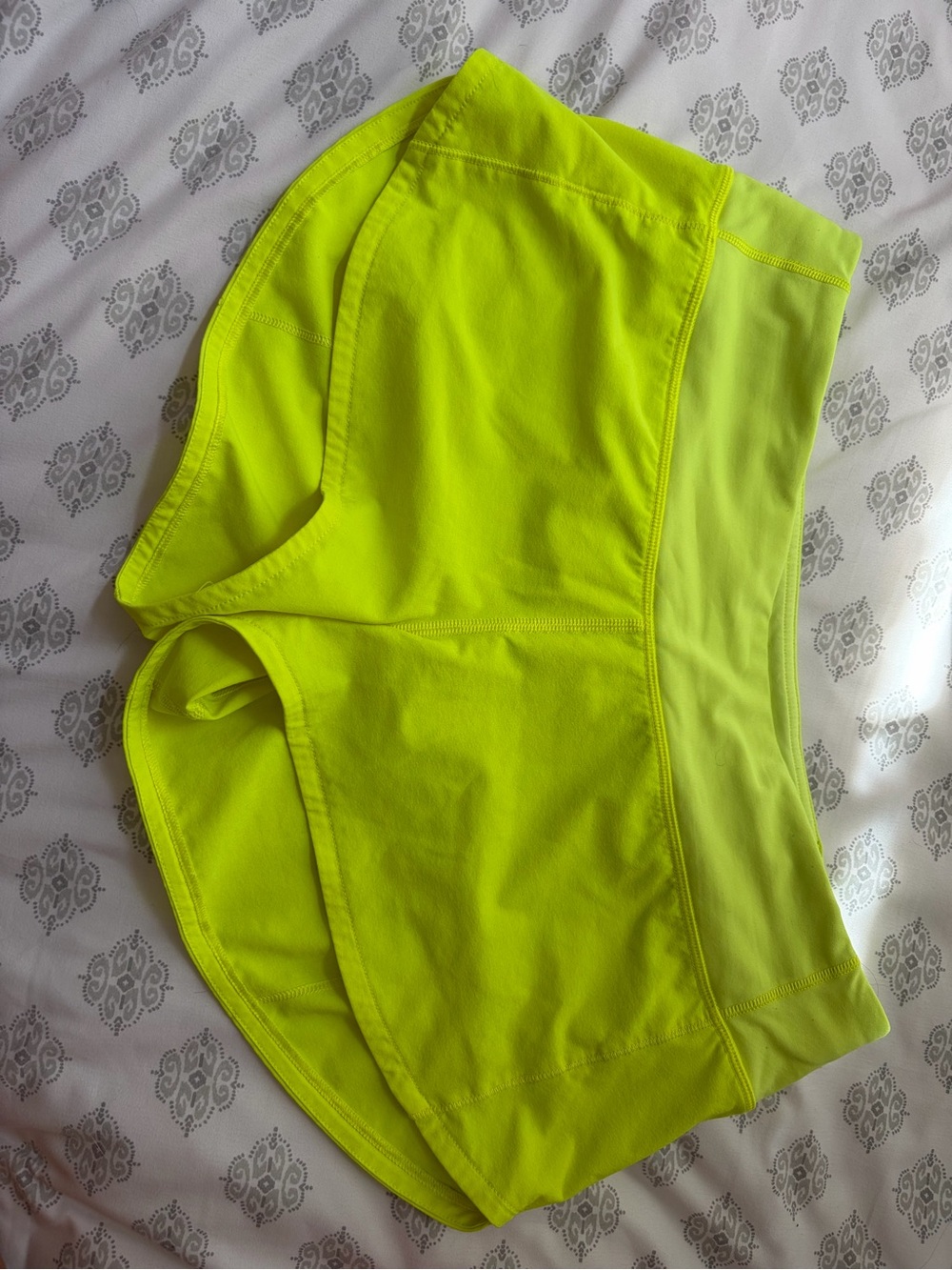 lululemon athletica Neon Yellow Athletic Shorts